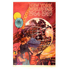 Vintage Original 1964 New York World's Fair Poster