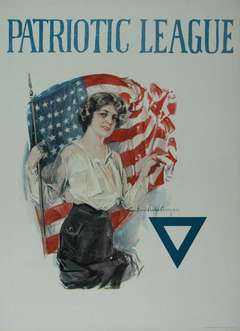 Vintage Patriotic League Poster