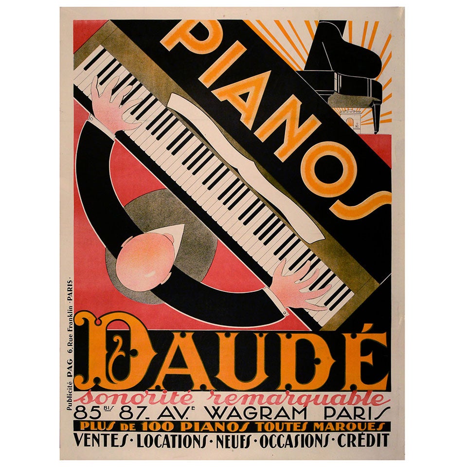 Original Poster for Piano Advertisement