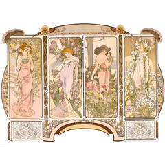 Original Decorative Panels Poster by Mucha 9