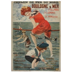 Vintage Poster Advertisting French Seaside Resort