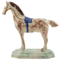 English Creamware Horse