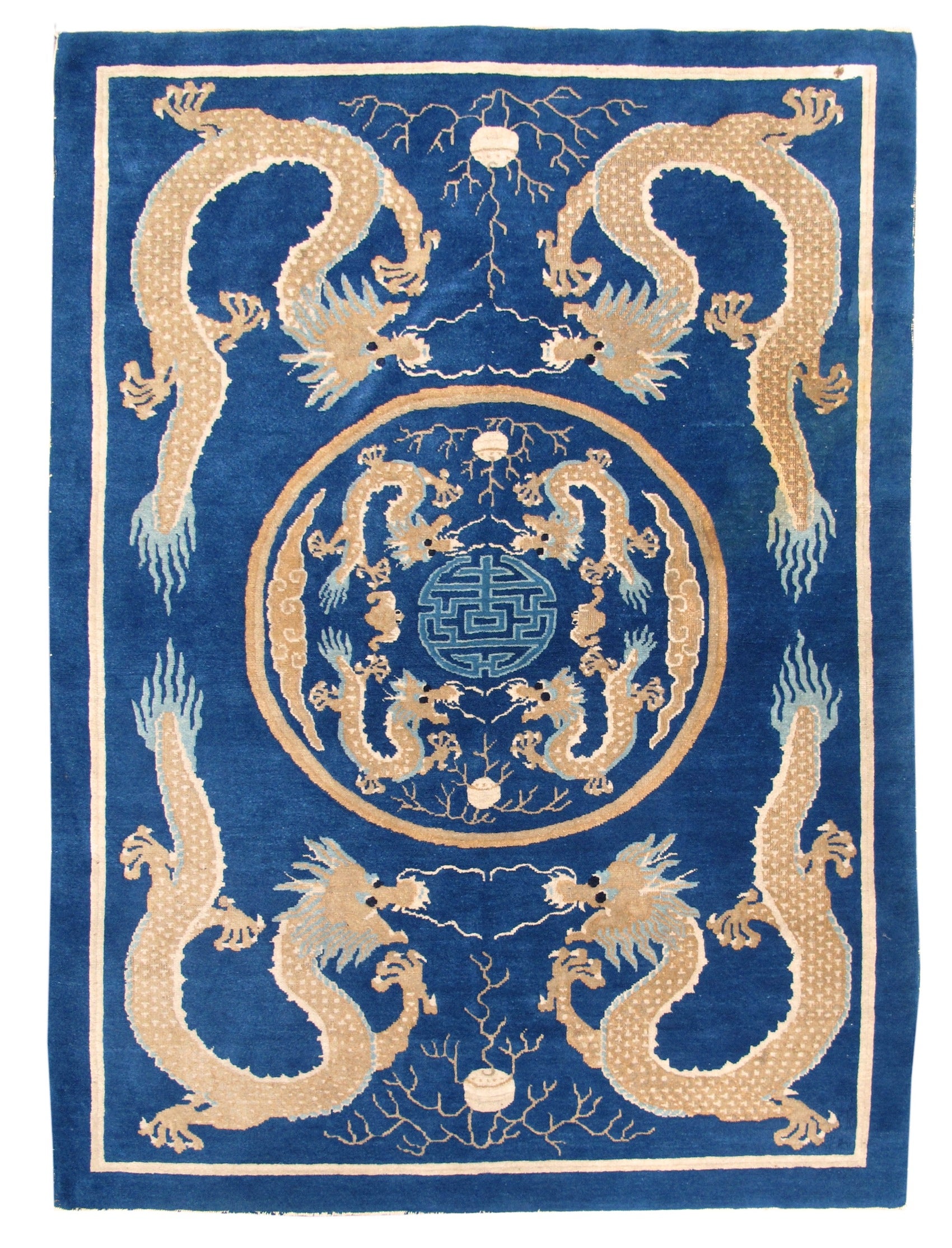 Peking Rug with Dragons