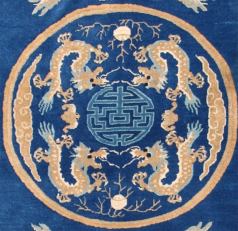 19th Century Peking Rug with Dragons