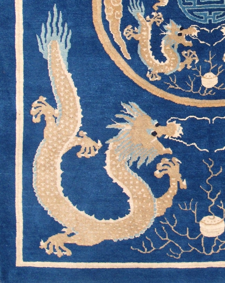 Peking Rug with Dragons In Excellent Condition In San Francisco, CA