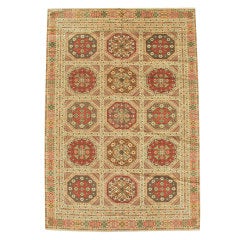 Early 20th Century Light Tan Spanish Carpet