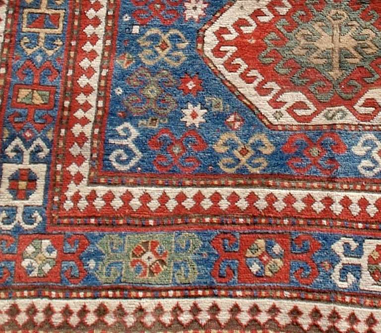 Bordjalou Kazak Rug In Excellent Condition In San Francisco, CA