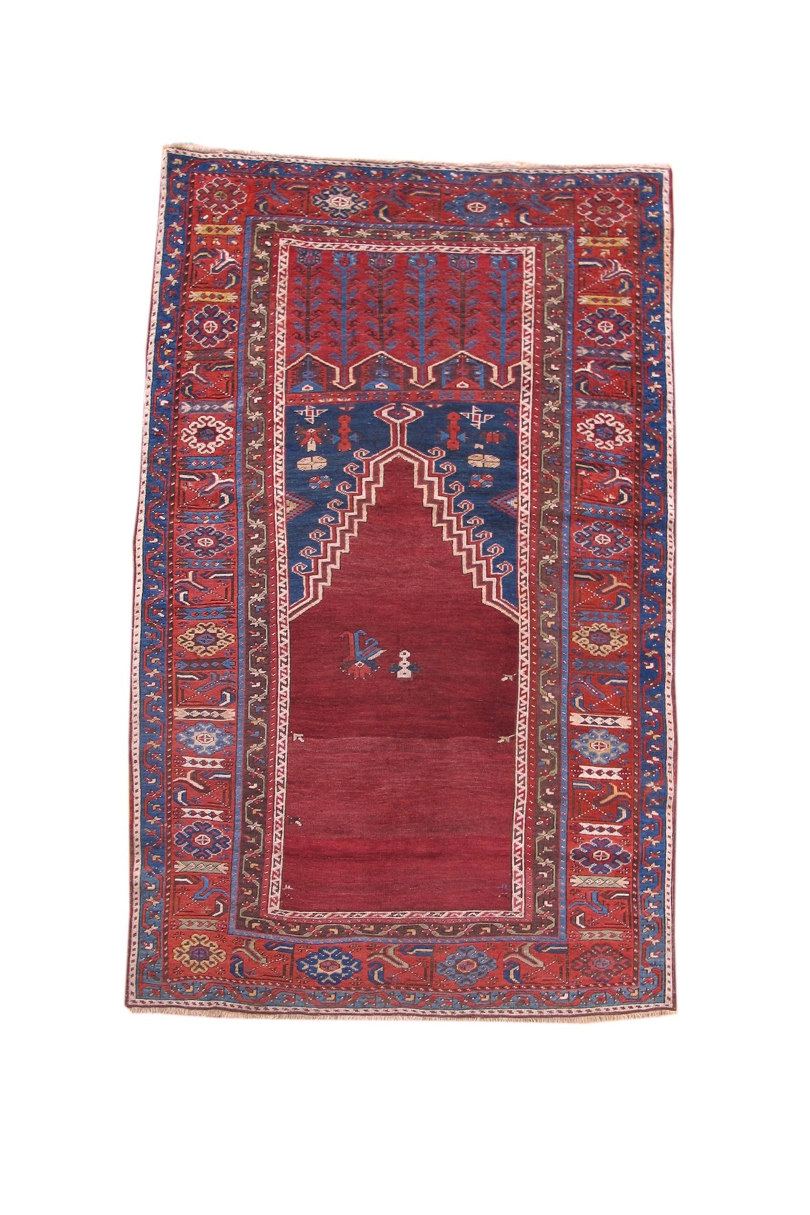 Roter türkischer Ladik-Teppich, Mitte des 19. Jahrhunderts