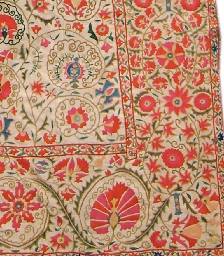 Suzani Embroidered Textile For Sale at 1stdibs