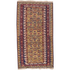 Antique Kuba Soumac Flatwoven Rug