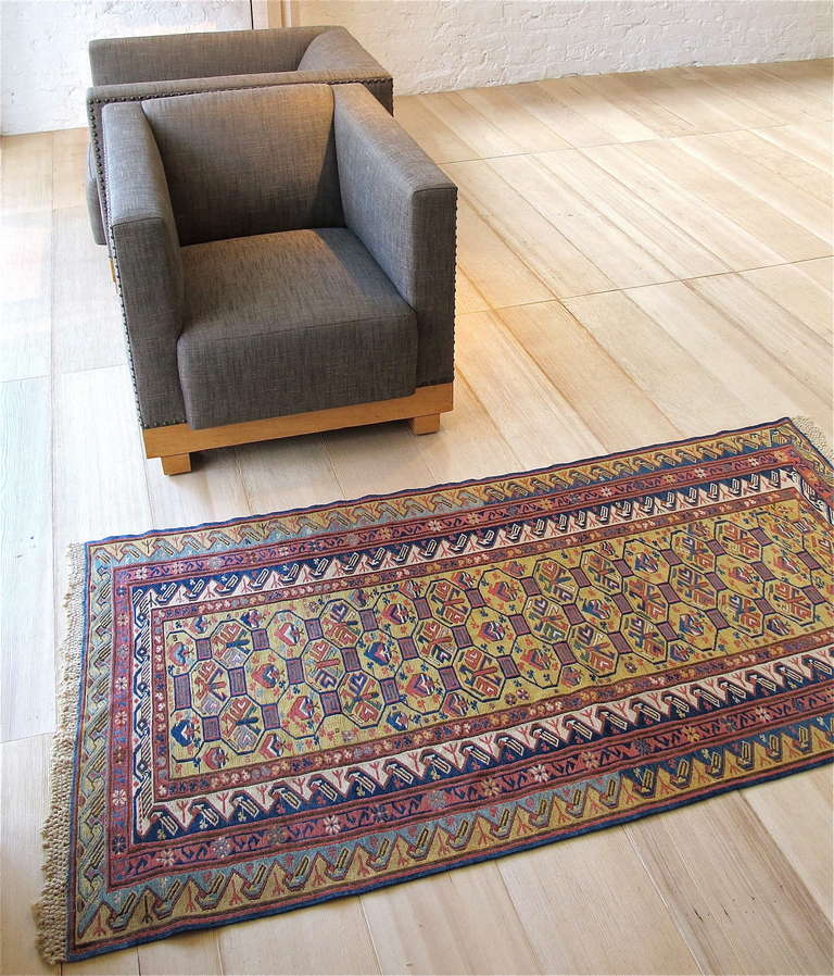 Antique Kuba Soumac Flatwoven Rug