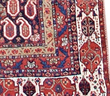 19th Century Afshar Runner with Unusual Mix of Nomadic and Urban Design Motifs, circa 1900 For Sale