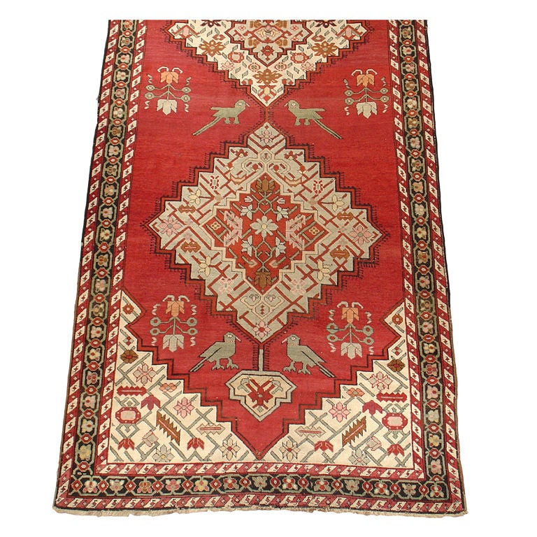 19th Century Caucasian Karabagh Gallery Runner with Delightful Rustic Charm
