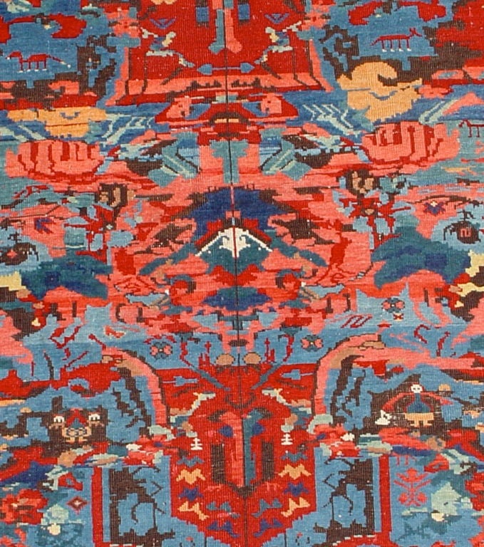 Seichour Kuba-Teppich mit ungewöhnlichem, abstrahiertem Design mit europäischem Einfluss.  im Angebot 1