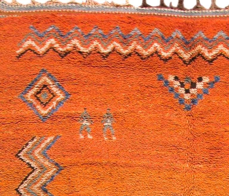 20th Century Vintage Moroccan Rug