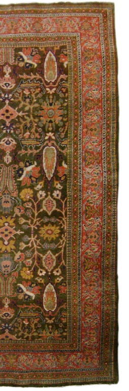 19th Century Antique Mahal carpet