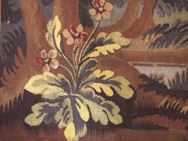 Mid 19th Century Forested Aubusson Tapestry In Excellent Condition In San Francisco, CA