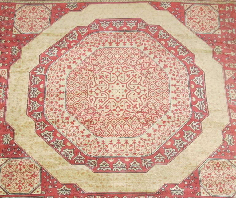 Turkish Marvelously Decorative Anatolian Oushak Carpet