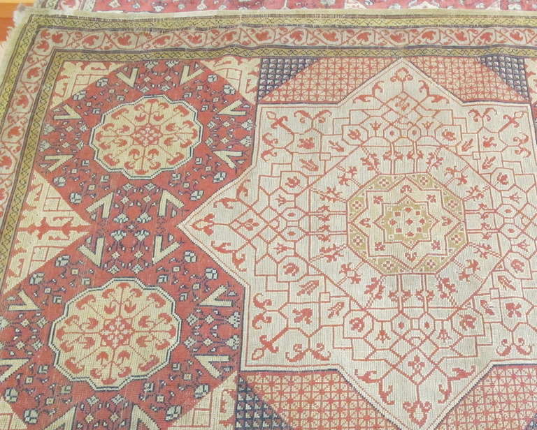 20th Century Marvelously Decorative Anatolian Oushak Carpet