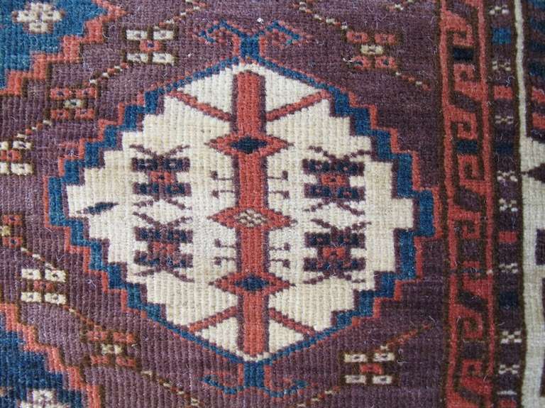 Mid 19th Century Red Chodor Main Carpet For Sale 1