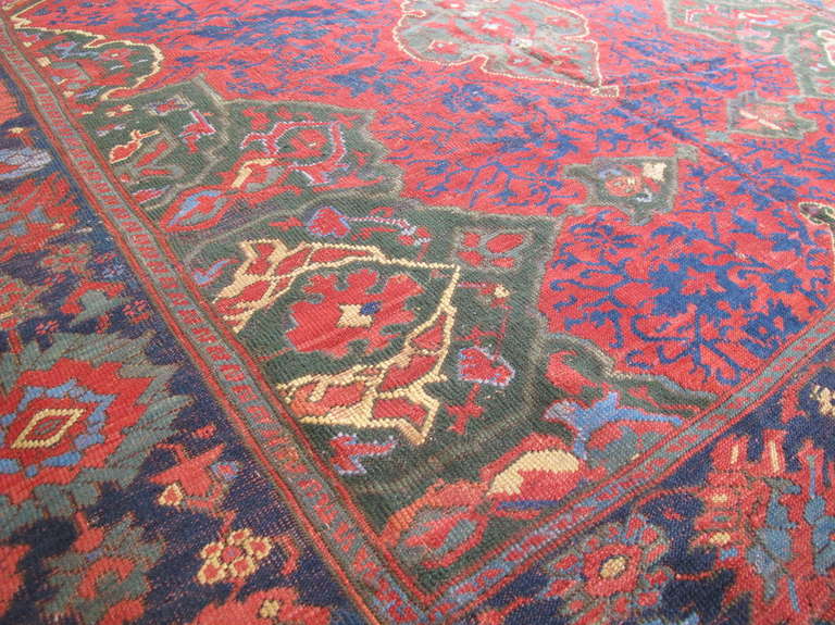 Carpets ascribed to the western Anatolian town of Ushak are perhaps the most iconic of classical ottoman weavings. Perhaps the most well known variant of these are the so-called ‘medallion Ushaks’, which employ a large format medallion center