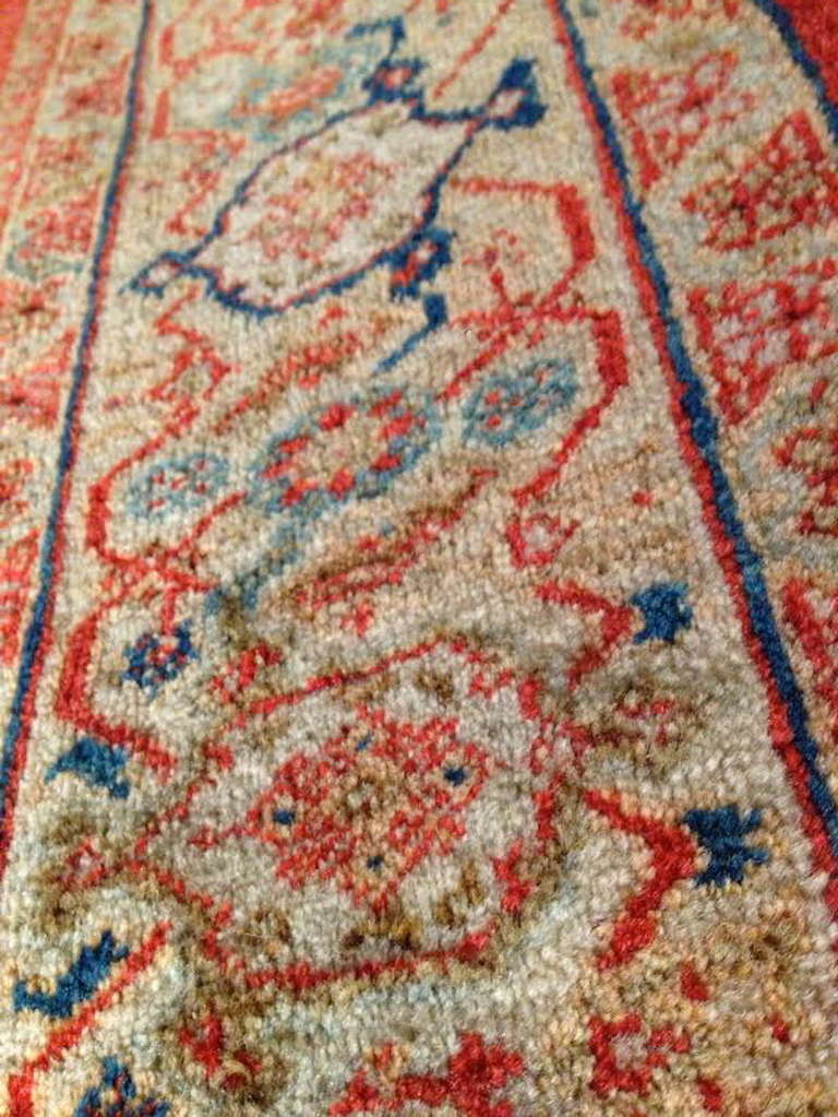Ziegler carpets, commissioned by the Anglo-Swiss firm of the same name, were woven in the later nineteenth century in central Persia. Most of these celebrated pieces are large and room-sized carpets, generally with larger scale all-over and