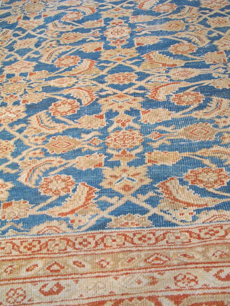 Late 19th Century Sultanabad Carpet with Light Blue Ground 2