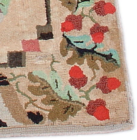 North American Early 20th Century American Hooked Rug