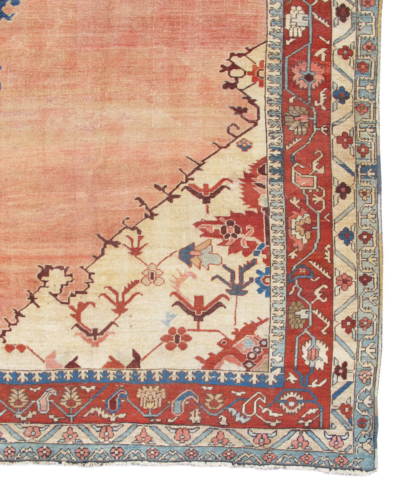 As early as the beginning of the 20th century, within American carpet circles, the finest production of carpets from the area of Heriz in the far northwest of Persia were referred to as Serapi. Much like the origin of these weavings, the origin of