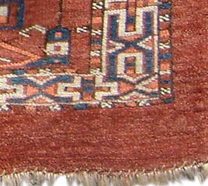 Hand-Knotted Yomut Torba, 4th Quarter 19th Century For Sale