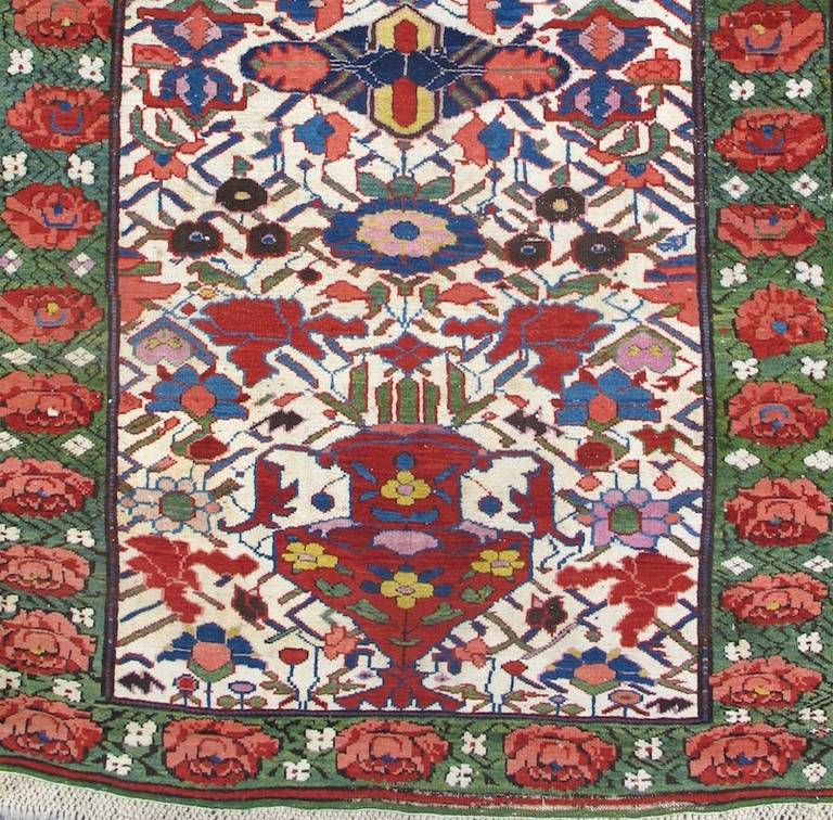 Late 19th Century Vibrant Seichor Kuba Runner Carpet