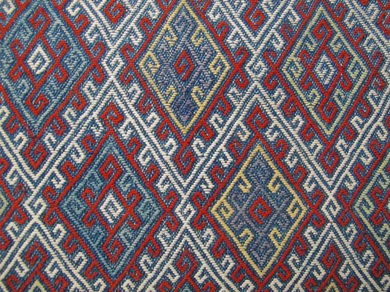 Azerbaijani 19th Century Fine Silk Flat-Weave For Sale