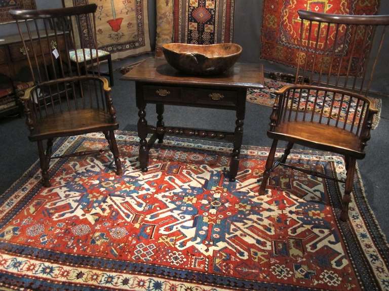 Eagle Kazaks, named for the distinctive shape of their iconic palmettes, are some of the most highly admired and recognizable rugs from the Caucasus. In the course of the later nineteenth century and indeed into the beginning of the twentieth, rugs