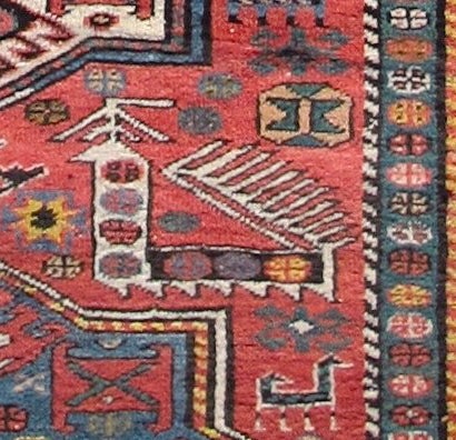 Antique Akstafa Caucasian Rug