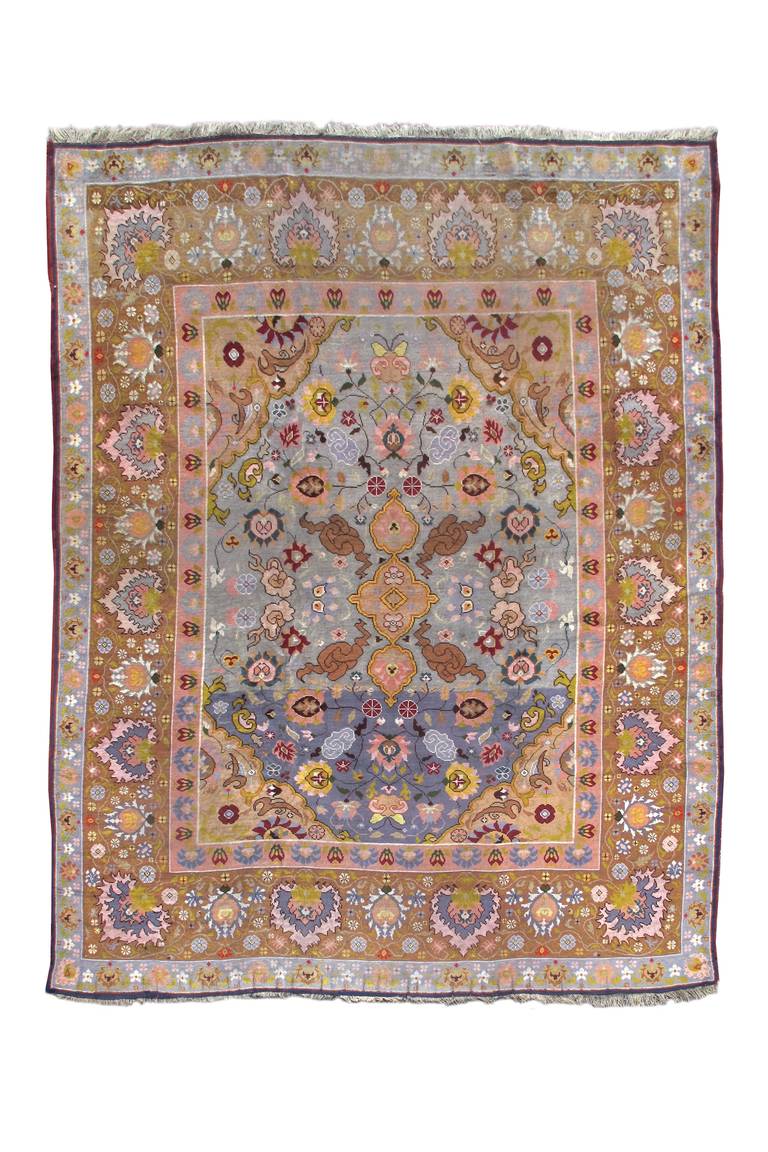 The Arts and Crafts movement was a reaction to industrialization and incorporated an ethos that valued handmade utilitarian pieces as art objects. It should come as no wonder then, that handwoven oriental carpets with their intrinsic individuality