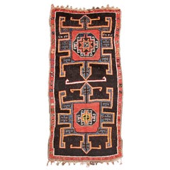 Vintage Early 20th Century Red and Brown East Anatolian Rug