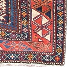Wool Mid 19th Century Red and Ivory Colored Shirvan Prayer Rug For Sale