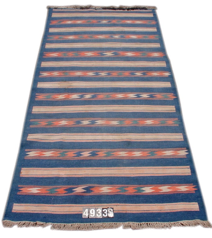 Early 20th century Dhurrie flat-weave.