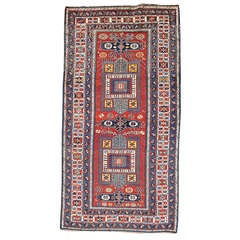 Antique Shirvan Caucasian Rug, Late 19th Century