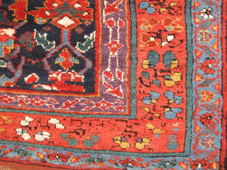 Mid 19th Century Northwest Persian Runner Rug with Leaf and Palmette Pattern 3