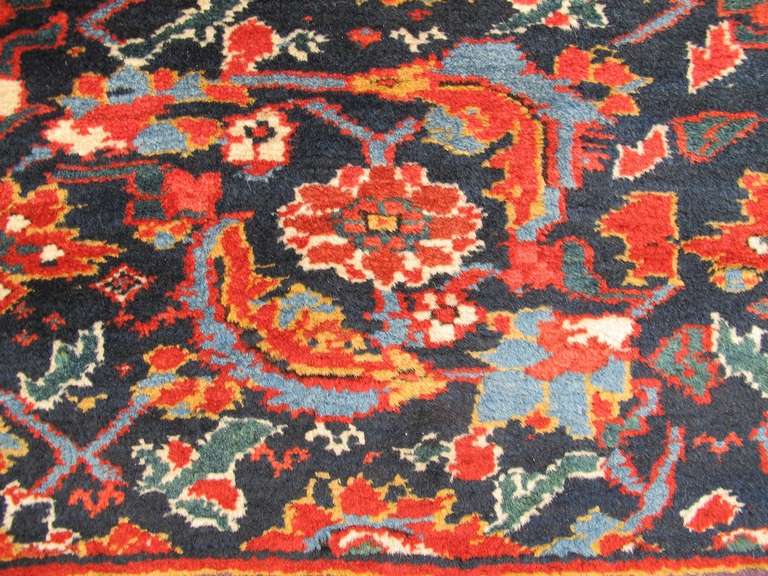 Mid 19th Century Northwest Persian Runner Rug with Leaf and Palmette Pattern 2