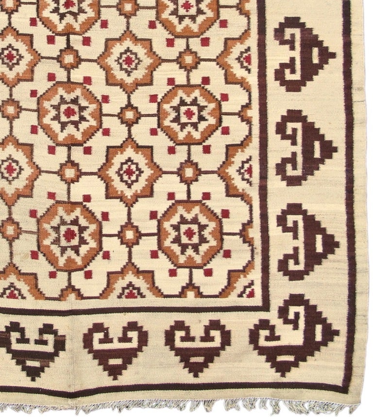 Romanian Bessarabian Kilim Carpet
