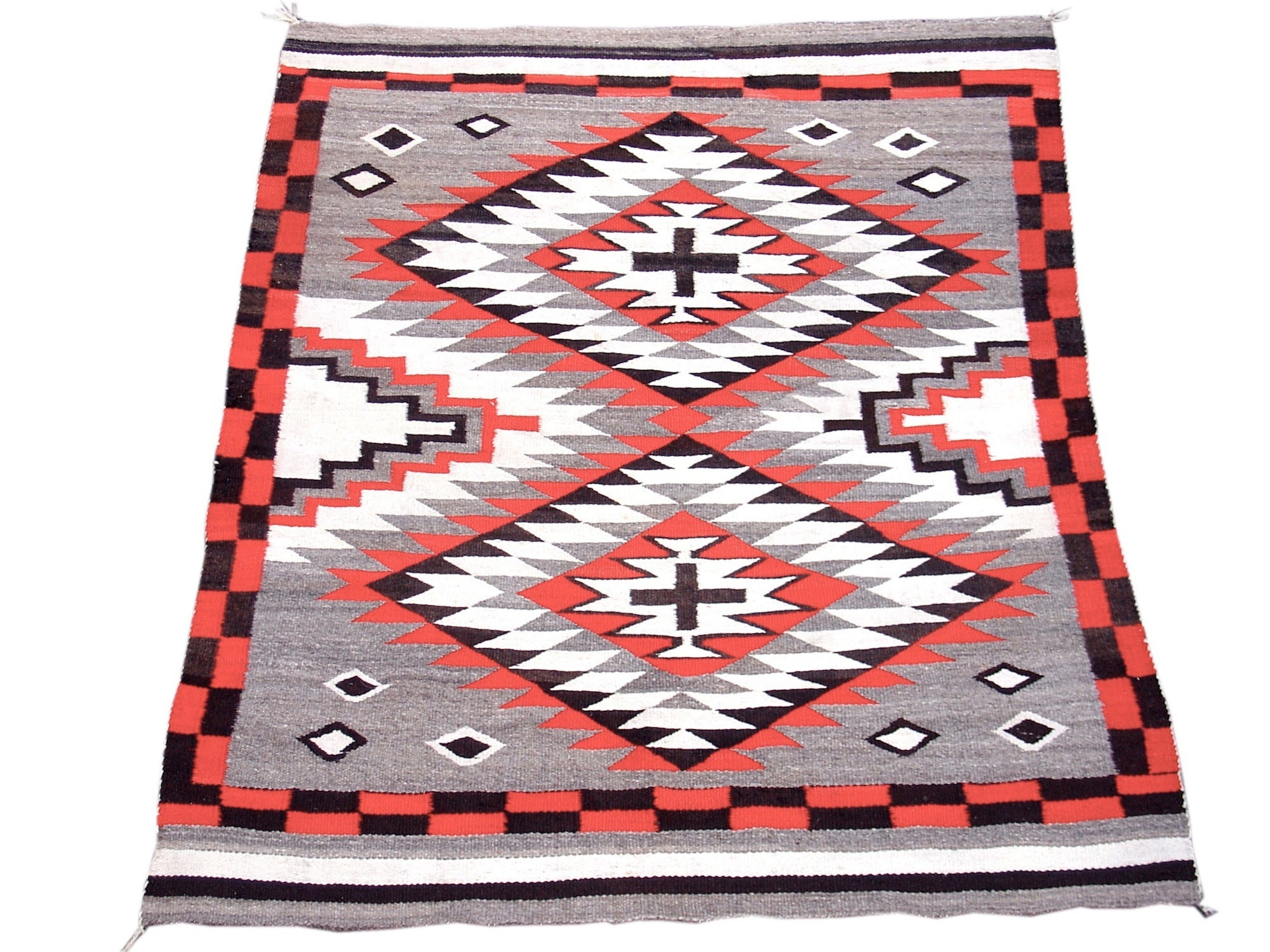 Antiker handgewebter Navajo-Teppich, frühes 20. Jahrhundert