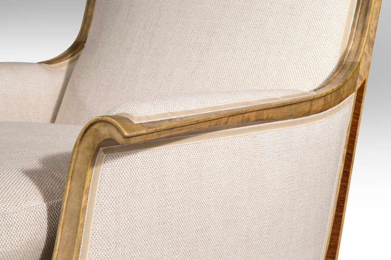 Paire de fauteuils suédois en bouleau et palissandre de la période Grace d'Isidor Horlin Excellent état à New York, NY
