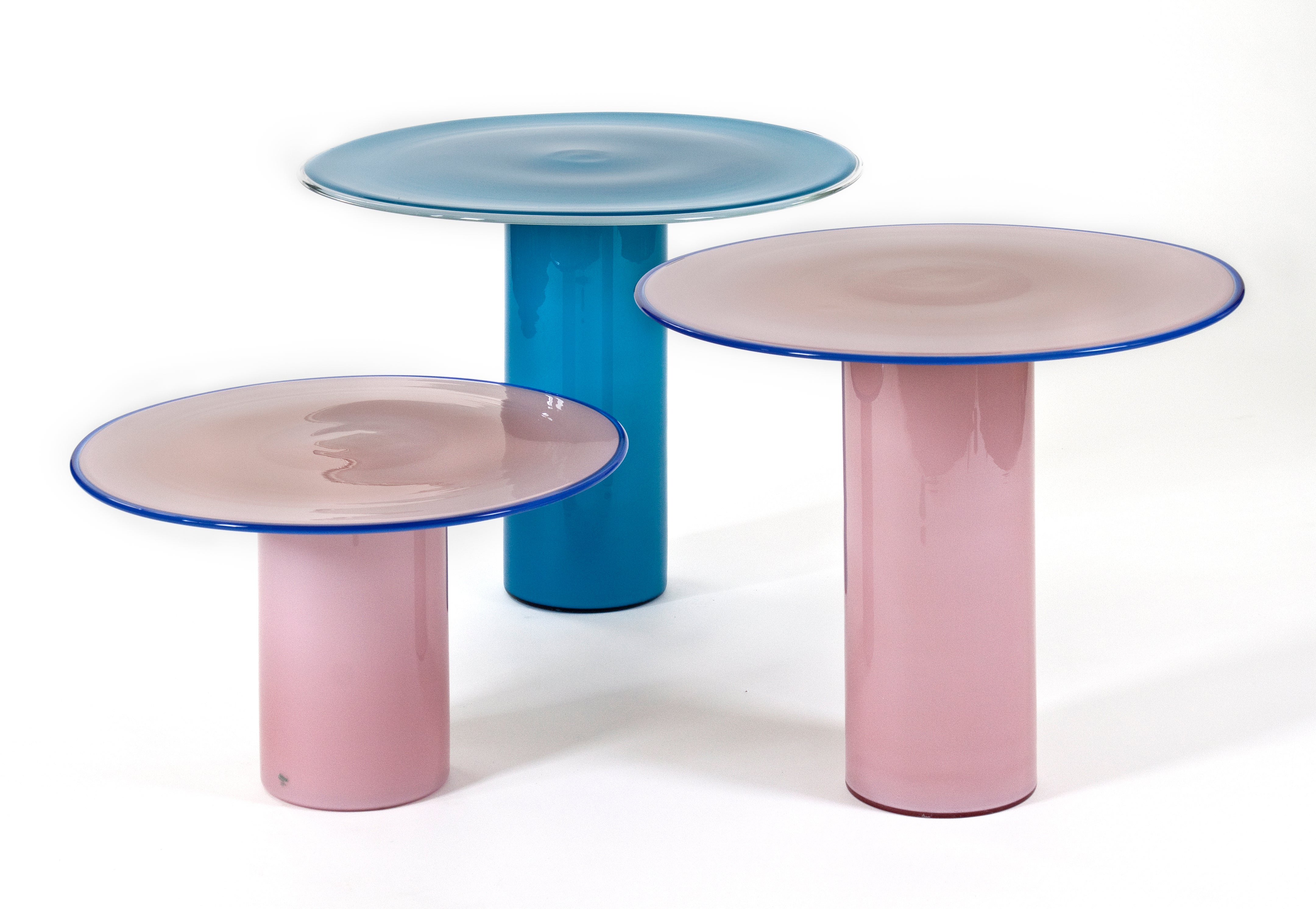 Vistosi: A Rare Set of Two Murano Glass Tables