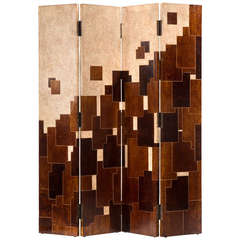 Jacques Challou: A Rare French Art Deco 4-Leaf Screen
