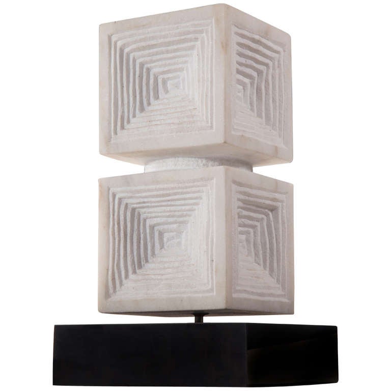 Minoru Niizuma: A White Marble Sculpture "Eye of the Castle"