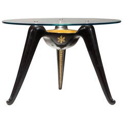 Osvaldo Borsani, A Gilded and Lacquered Mahogany Coffee Table Osvaldo Borsani, A Gilded and Lacquered Mahogany Coffee Table