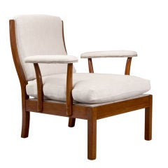 A Rare Swedish Upholstered Arm Chair by Josef Frank