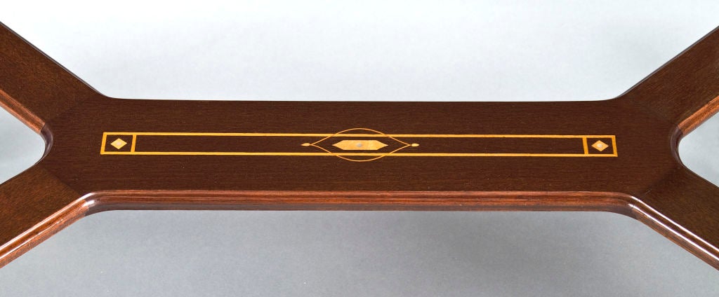 A Swedish Mother-Of-Pearl and Boxwood Inlaid Mahogany Table 2